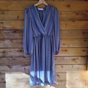 Jackie Taub Vintage Sheer Midi Dress